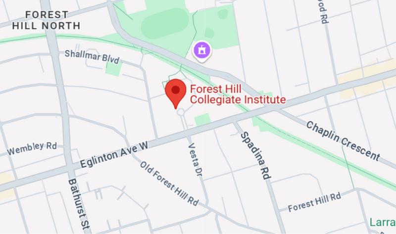 Forest Hill Collegiate Map