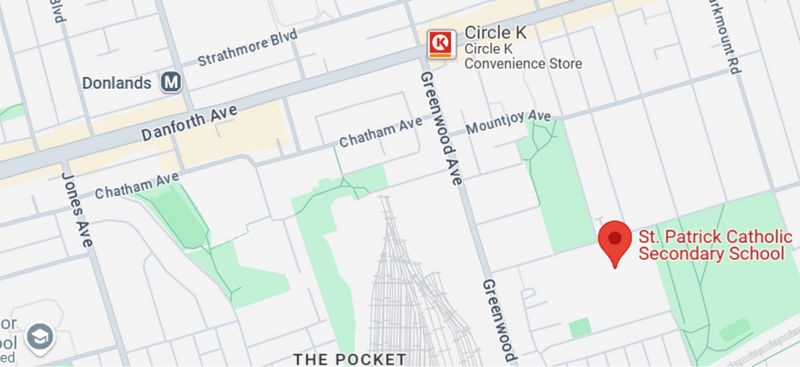 St Patrick Catholic School Map