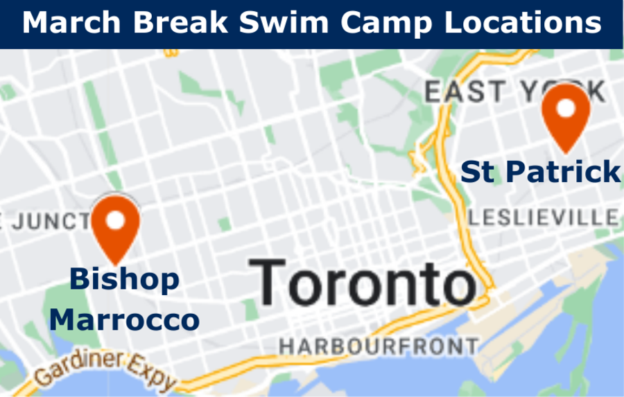 March Break Swim Camp Location Map