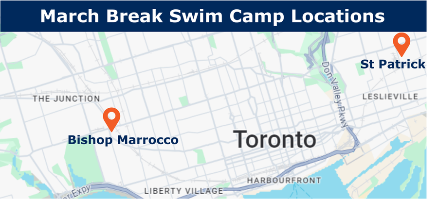 March Break Swim Camp Location Map