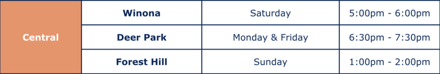 Central Toronto Racing Club Schedule