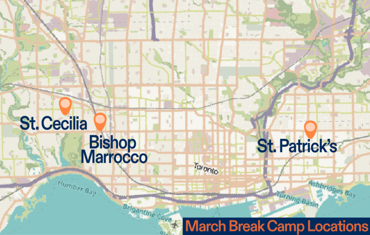 march break camp locations