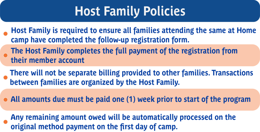 Host Family Policies