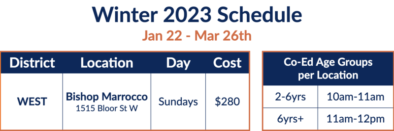 multisport skills schedule winter 2023