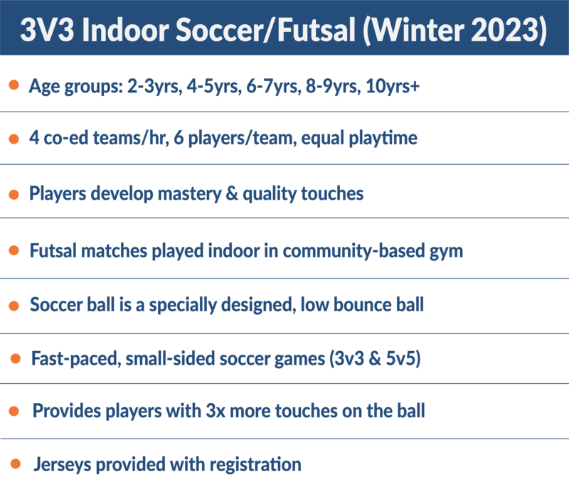 3v3 indoor soccer / futsal description