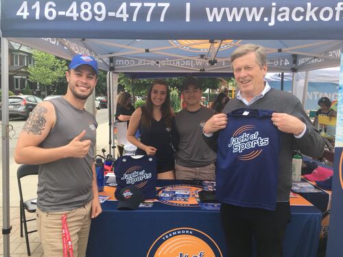 Picture of Mayor John Tory and JOS Promo Team
